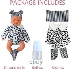 Boy 12 Inch, Silicone Reborn Baby Dolls, Realistic Baby Doll, Not Vinyl, Posable