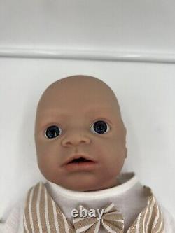 Boy Life Like Full Body Silicone Baby Flexible Doll Reborn Open Eyes Blue New