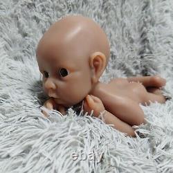 Brown Newborn Girl 19 inch full body silicone reborn baby doll head turnable