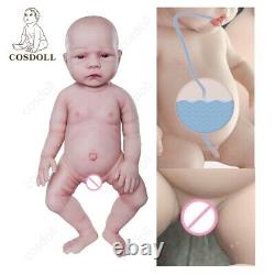 COSDOL 18.5 Reborn Baby Dolls Full Silicone Baby Boy Doll with Drink-Wet system