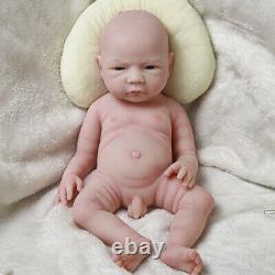 COSDOL 18.5 Reborn Baby Dolls Full Silicone Baby Boy Doll with Drink-Wet system