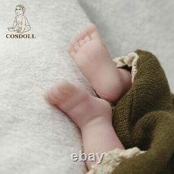 COSDOLL 14.9''Newborn Baby Full Silicone Reborn Baby Hair BOY Doll