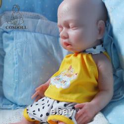 COSDOLL 14.9 Sleeping Newborn Boy WithDrink-wet System Silicone Reborn Baby Dolls