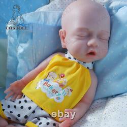 COSDOLL 14.9 Sleeping Newborn Boy WithDrink-wet System Silicone Reborn Baby Dolls