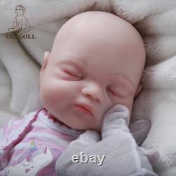 COSDOLL 15.5''Reborn Baby Doll Newborn Girl Full Body Silicone(From head to toe)