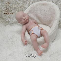 COSDOLL 15.5 Sleeping Girl Reborn Baby Dolls 1.8KG Full Platinum Silicone Doll