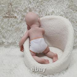 COSDOLL 15.5 Sleeping Girl Reborn Baby Dolls 1.8KG Full Platinum Silicone Doll