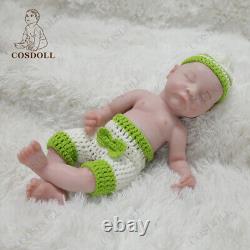 COSDOLL 15.5 Sleeping Girl Reborn Baby Dolls 1.8KG Full Platinum Silicone Doll