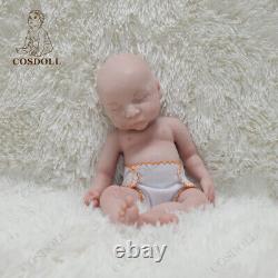 COSDOLL 15.5 Sleeping Girl Reborn Baby Dolls 1.8KG Full Platinum Silicone Doll