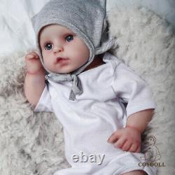 COSDOLL 16.5 Full Body Silicone Reborn Baby Doll Infant Prematur Kids Gifts