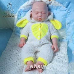 COSDOLL 17.5 Reborn Baby Dolls 2.65kg Full Body Silicone Newborn Baby Girl Doll