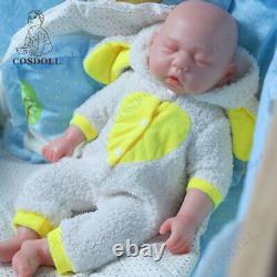 COSDOLL 17.5 Reborn Baby Dolls 2.65kg Full Body Silicone Newborn Baby Girl Doll