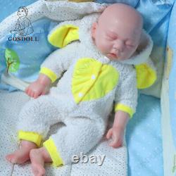 COSDOLL 17.5 Reborn Baby Dolls 2.65kg Full Body Silicone Newborn Baby Girl Doll