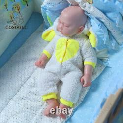 COSDOLL 17.5 Reborn Baby Dolls 2.65kg Full Body Silicone Newborn Baby Girl Doll