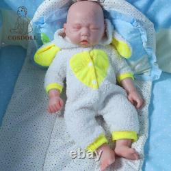 COSDOLL 17.5 Reborn Baby Dolls 2.65kg Full Body Silicone Newborn Baby Girl Doll