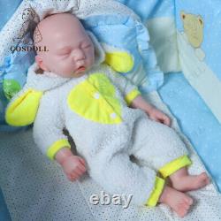 COSDOLL 17.5 Reborn Baby Dolls 2.65kg Full Body Silicone Newborn Baby Girl Doll