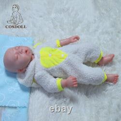 COSDOLL 17.5 Reborn Baby Dolls 2.65kg Full Body Silicone Newborn Baby Girl Doll