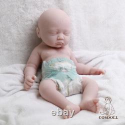 COSDOLL 17.7 Platinum Silicone Reborn Baby Dolls Sleeping Baby Unpainted Dolls