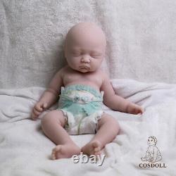 COSDOLL 17.7 Platinum Silicone Reborn Baby Dolls Sleeping Baby Unpainted Dolls