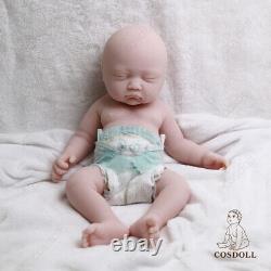 COSDOLL 17.7 Platinum Silicone Reborn Baby Dolls Sleeping Baby Unpainted Dolls