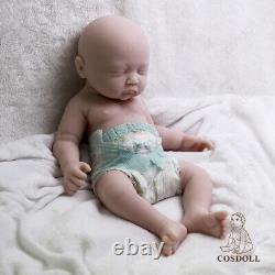 COSDOLL 17.7 Platinum Silicone Reborn Baby Dolls Sleeping Baby Unpainted Dolls