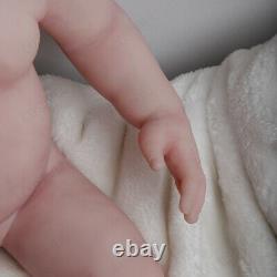 COSDOLL 17.7 in Lifelike Soft Platinum Silicone Reborn Baby Doll with pacifier