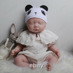 COSDOLL 17.7 in Lifelike Soft Platinum Silicone Reborn Baby Doll with pacifier