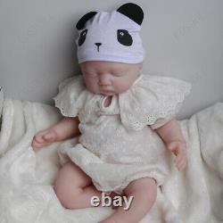 COSDOLL 17.7 in Lifelike Soft Platinum Silicone Reborn Baby Doll with pacifier