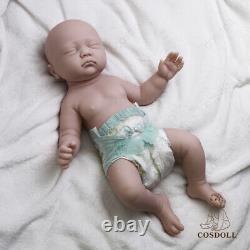 COSDOLL 17 in Newborn baby Reborn Baby Doll Platinum Silicone Baby Doll