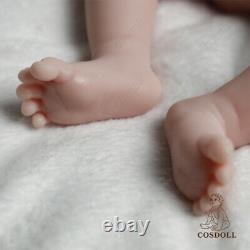 COSDOLL 17 in Real Lifelike Newborn Baby Full Silicone Reborn Baby Girl Doll