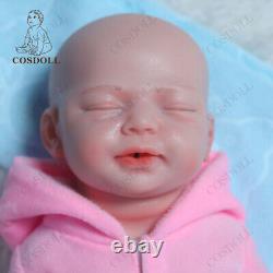 COSDOLL 18.5 Drink-Wet Girl Doll 6.13LB Soft Silicone Newborn Reborn Baby Dolls