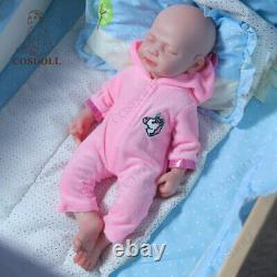 COSDOLL 18.5 Drink-Wet Girl Doll 6.13LB Soft Silicone Newborn Reborn Baby Dolls