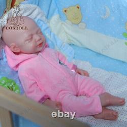 COSDOLL 18.5 Drink-Wet Girl Doll 6.13LB Soft Silicone Newborn Reborn Baby Dolls