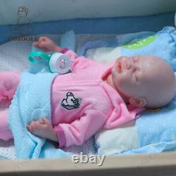 COSDOLL 18.5 Drink-Wet Girl Doll 6.13LB Soft Silicone Newborn Reborn Baby Dolls