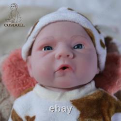 COSDOLL 18.5 Full Body Platinum Silicone Reborn Baby Dolls BOY Doll withDrink-Wet
