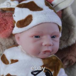 COSDOLL 18.5 Full Body Platinum Silicone Reborn Baby Dolls BOY Doll withDrink-Wet
