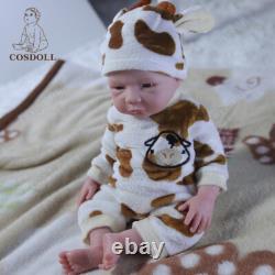 COSDOLL 18.5 Full Body Platinum Silicone Reborn Baby Dolls BOY Doll withDrink-Wet