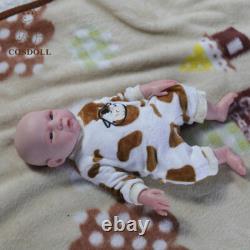 COSDOLL 18.5 Full Body Platinum Silicone Reborn Baby Dolls BOY Doll withDrink-Wet