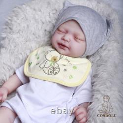COSDOLL 18.5 Full Body Platinum Silicone Reborn Girl Doll Lifelike Cute Newborn