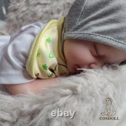 COSDOLL 18.5 Full Body Platinum Silicone Reborn Girl Doll Lifelike Cute Newborn