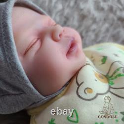 COSDOLL 18.5 Full Body Platinum Silicone Reborn Girl Doll Lifelike Cute Newborn