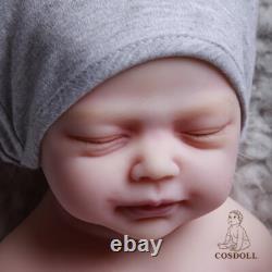 COSDOLL 18.5 Full Body Platinum Silicone Reborn Girl Doll Lifelike Cute Newborn