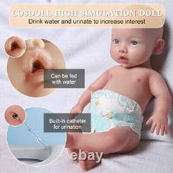 COSDOLL 18.5 Full Body Silicone Baby Doll Reborn Baby Dolls with Drink-Wet Syst