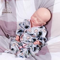 COSDOLL 18.5'' Full Body Silicone Newborn Baby Dolls Drink & Pee Reborn Infant