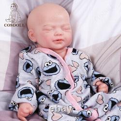 COSDOLL 18.5'' Full Body Silicone Newborn Baby Dolls Drink & Pee Reborn Infant