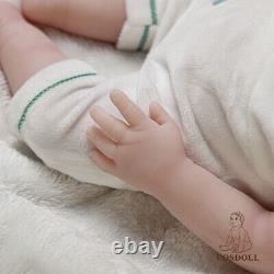 COSDOLL 18.5 Full Body Silicone Reborn Baby BOY Open Eyes Newborn Infant Dolls