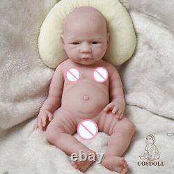 COSDOLL 18.5 Full Body Silicone Reborn Baby BOY Open Eyes Newborn Infant Dolls
