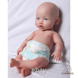 COSDOLL 18.5'' Full Body Silicone Reborn Baby Dolls Newborn Can Drink Water&Pee