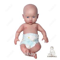 COSDOLL 18.5'' Full Body Silicone Reborn Baby Dolls Newborn Can Drink Water&Pee