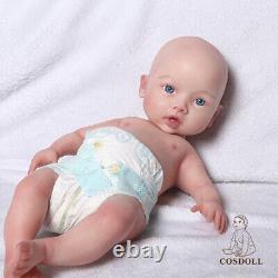 COSDOLL 18.5'' Full Body Silicone Reborn Baby Dolls Newborn Can Drink Water&Pee